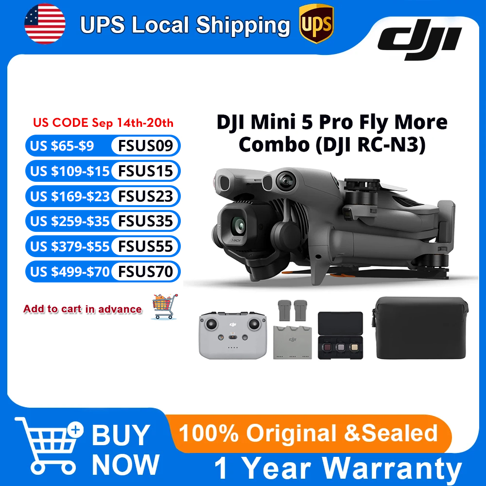 DJI Mini 5 Pro Fly More Combo, - Drone Camera Vlog incelemesi ve fiyatı